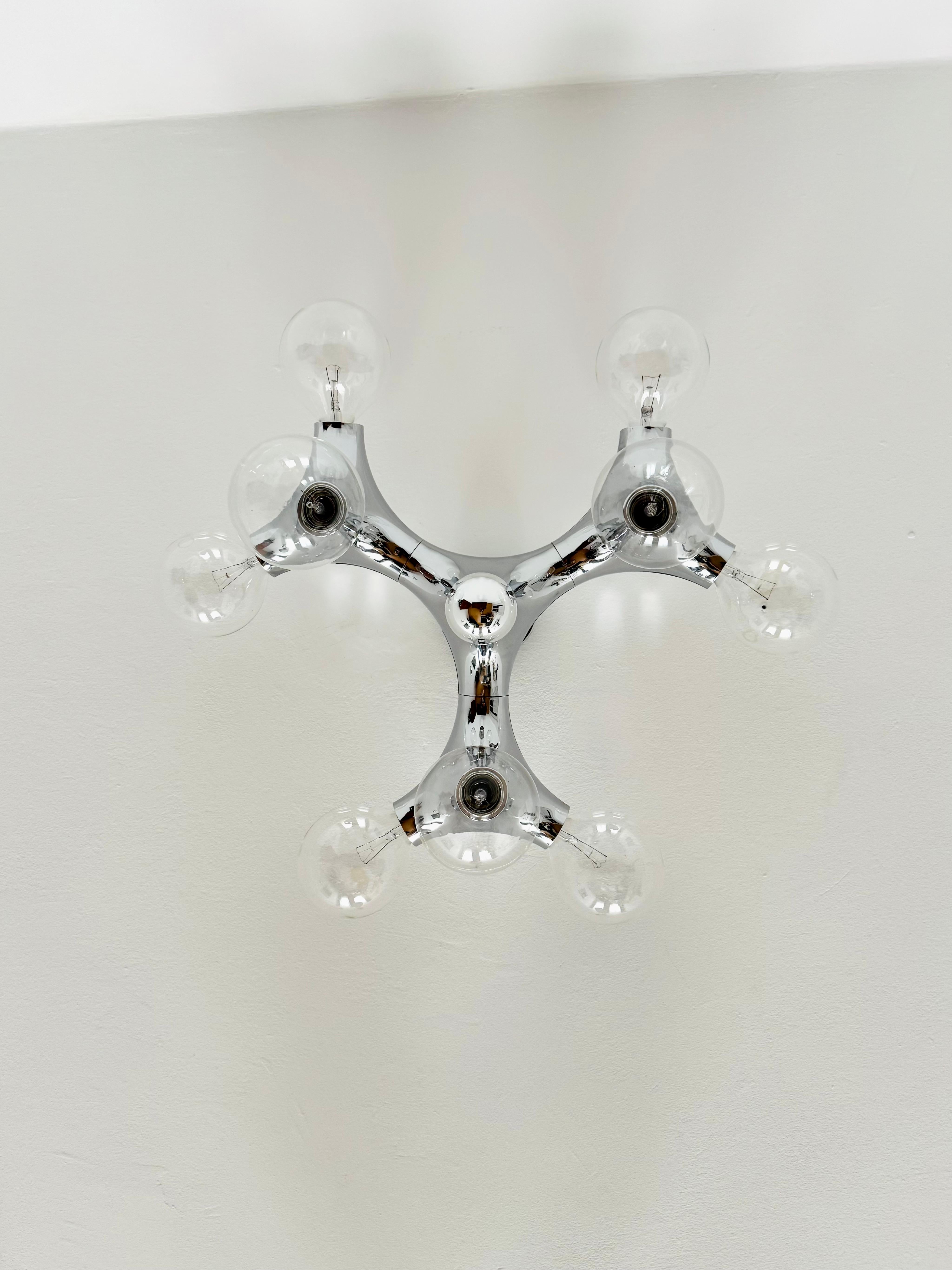 Lámpara empotrada grande Sputnik Gemini de Gebrüder Cosack en venta 10