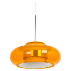 Gran vaso Sputnik naranja de Doria, Alemania, años 70