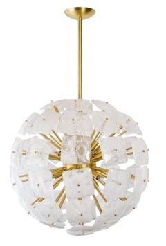 Large Sputnik Rock Crystal Chandelier, "Nova", Limited Edition
