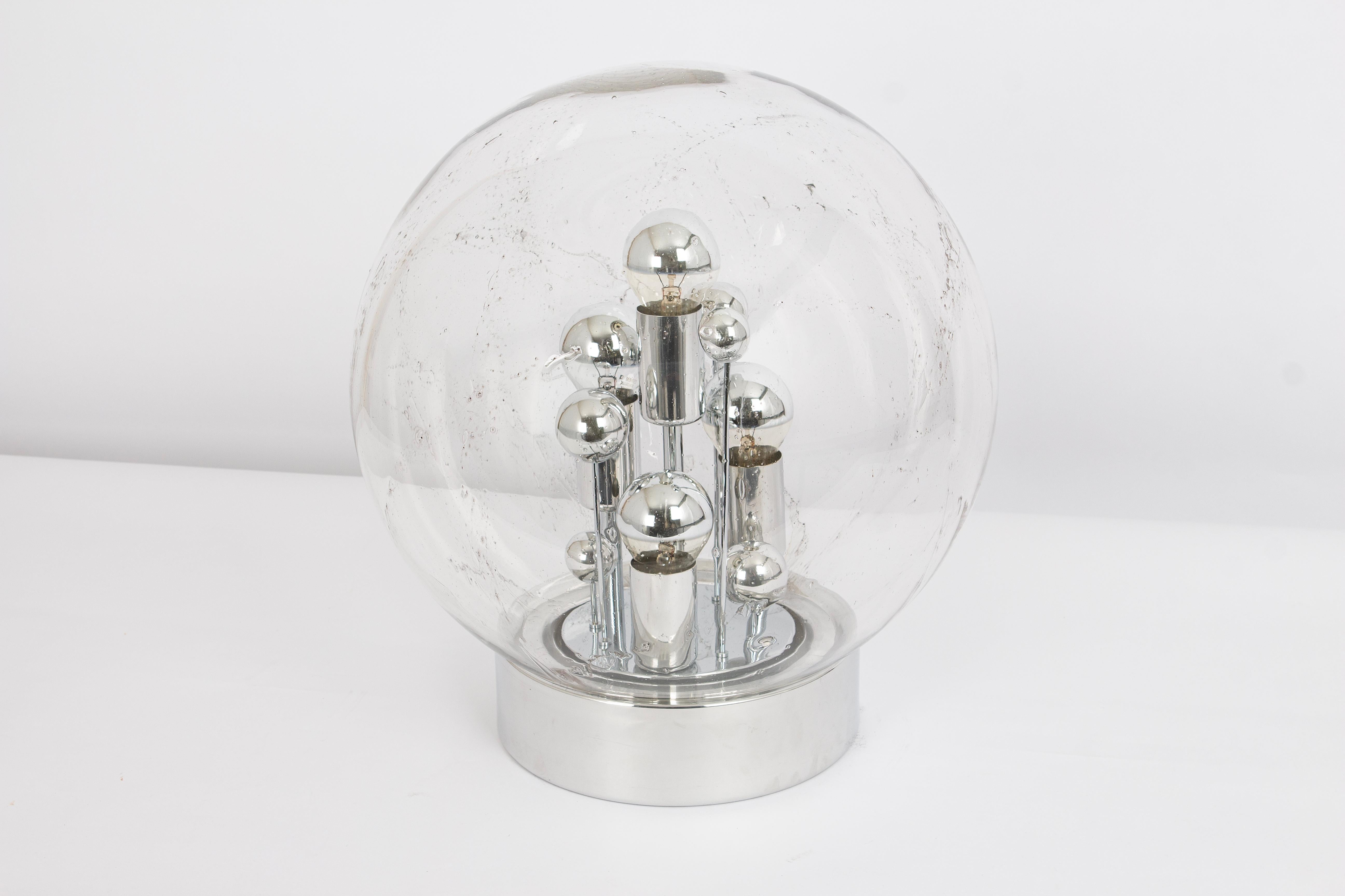 Tedesco Lampada da tavolo Sputnik Grande Ball  da Doria, Germania, anni '70 in vendita