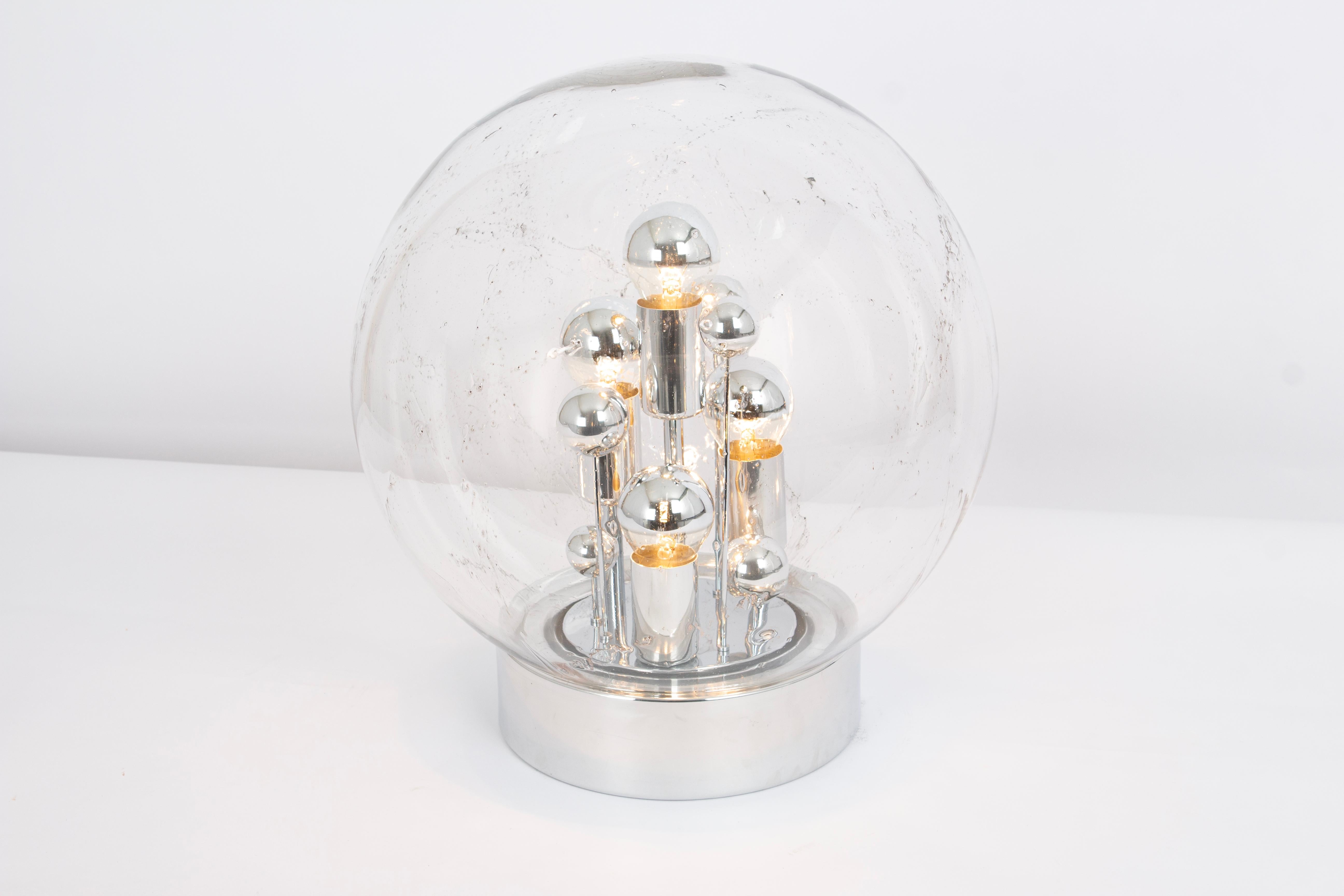 Lampada da tavolo Sputnik Grande Ball  da Doria, Germania, anni '70 In condizioni buone in vendita a Aachen, NRW