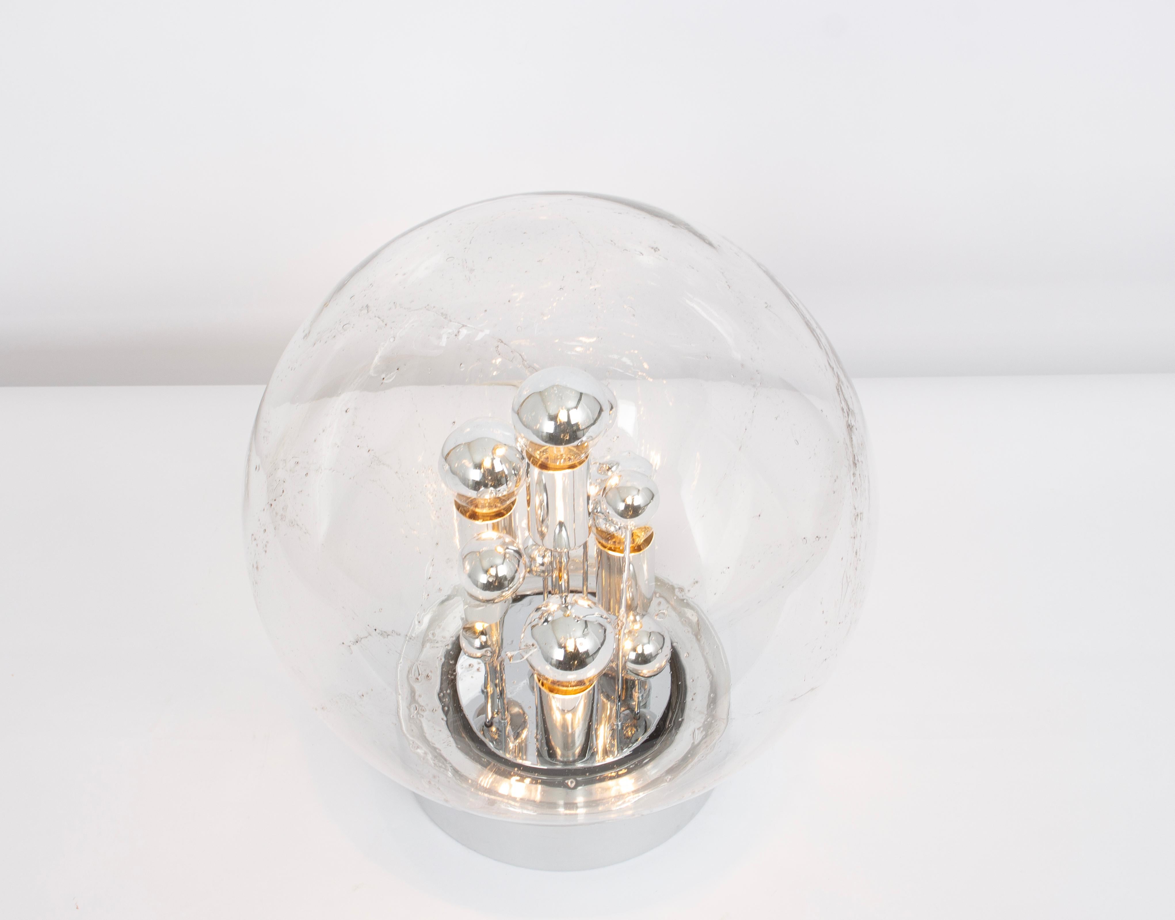 Lampada da tavolo Sputnik Grande Ball  da Doria, Germania, anni '70 in vendita 1
