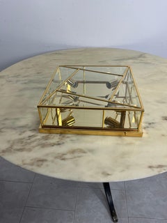 Large Square 4-Light Ceiling Lights 1980s, Never Used