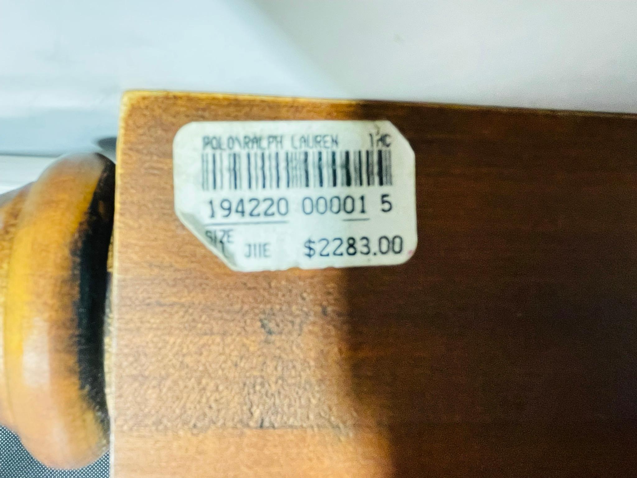 Large Square Bench by Ralph Lauren For Sale 7
