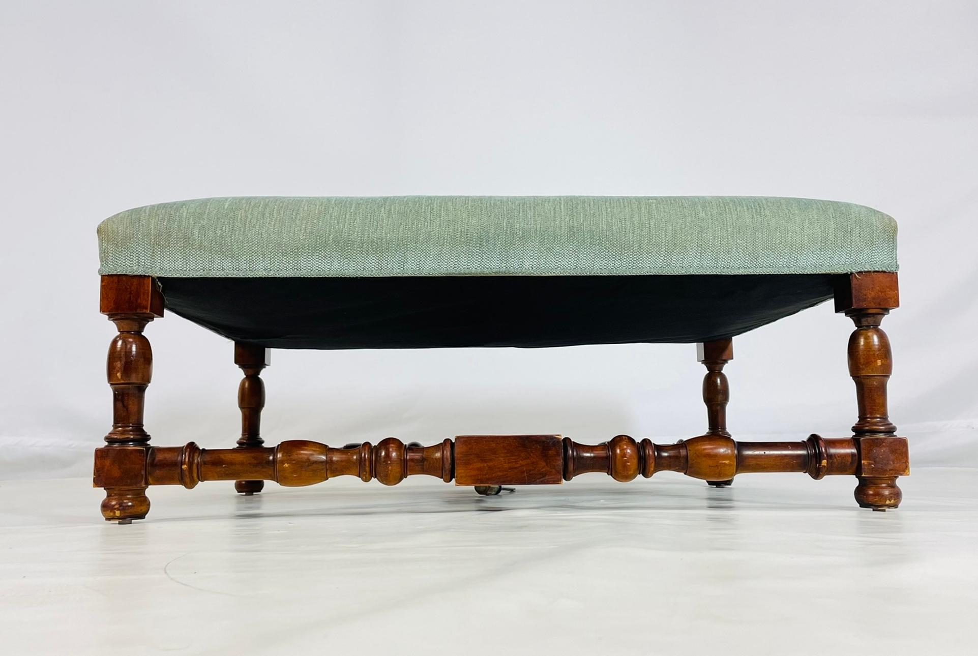 Hand-Crafted Large Square Bench by Ralph Lauren For Sale