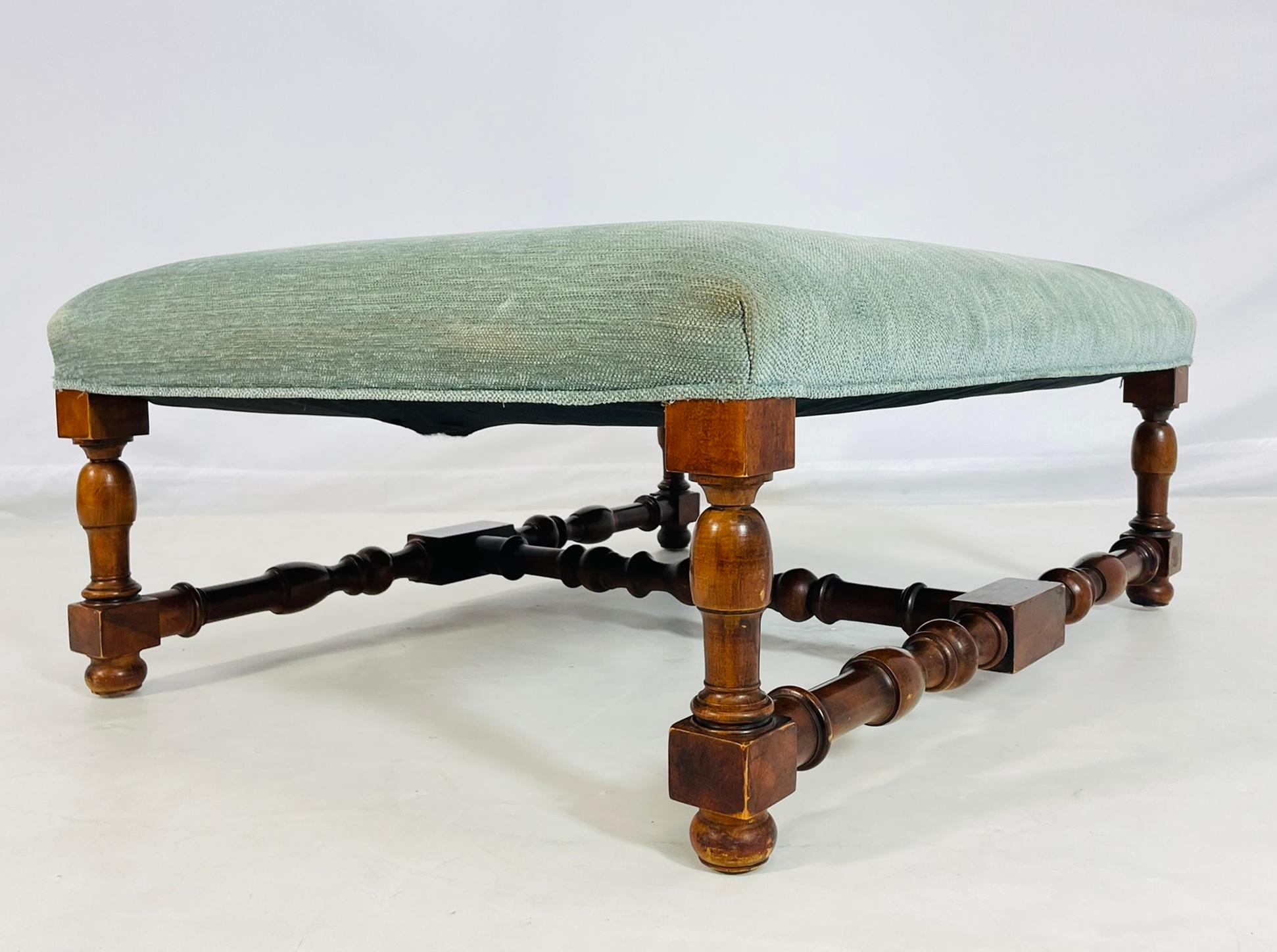 Contemporary Large Square Bench by Ralph Lauren For Sale
