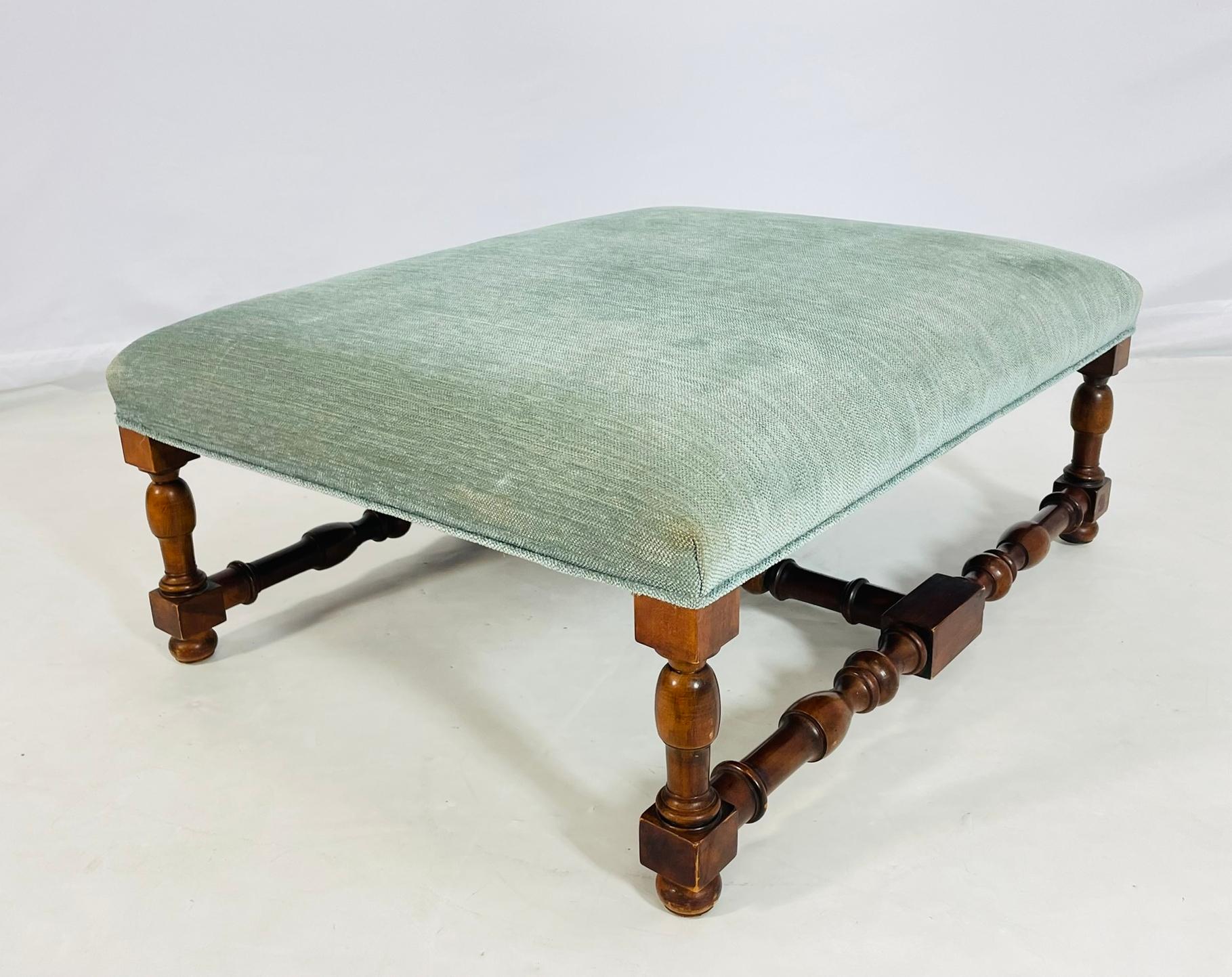 Fabric Large Square Bench by Ralph Lauren For Sale