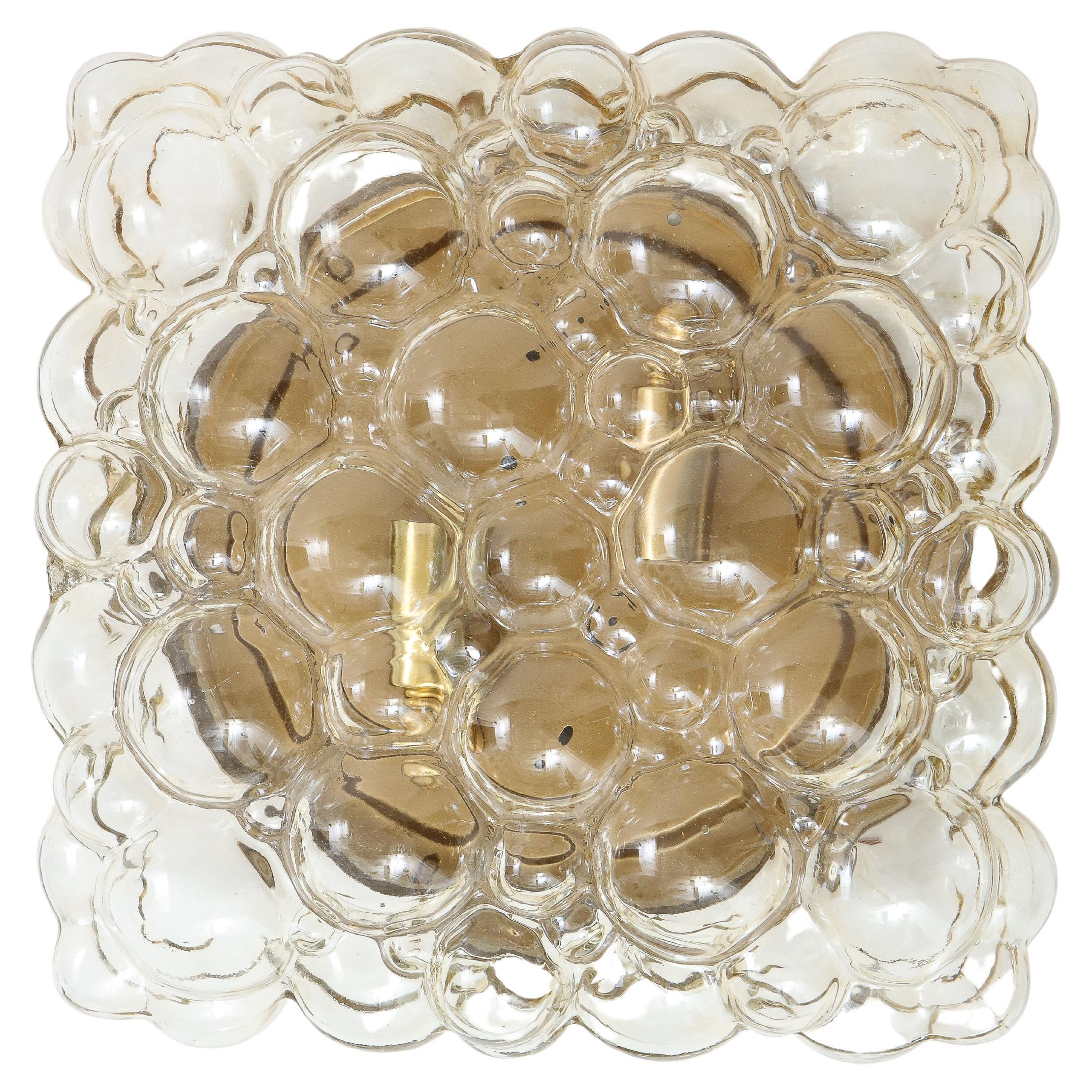 Pair Clear Bubble Glass Flush Mount Light Fixtures at 1stDibs