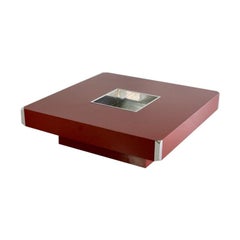 Large Square Coffee Table by Willy Rizzo, 1972