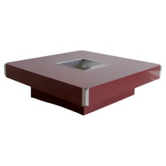 Mesa de centro cuadrada grande de Willy RIZZO, 1972