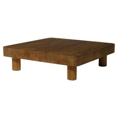 Large Square Coffee Table in Sold Pine