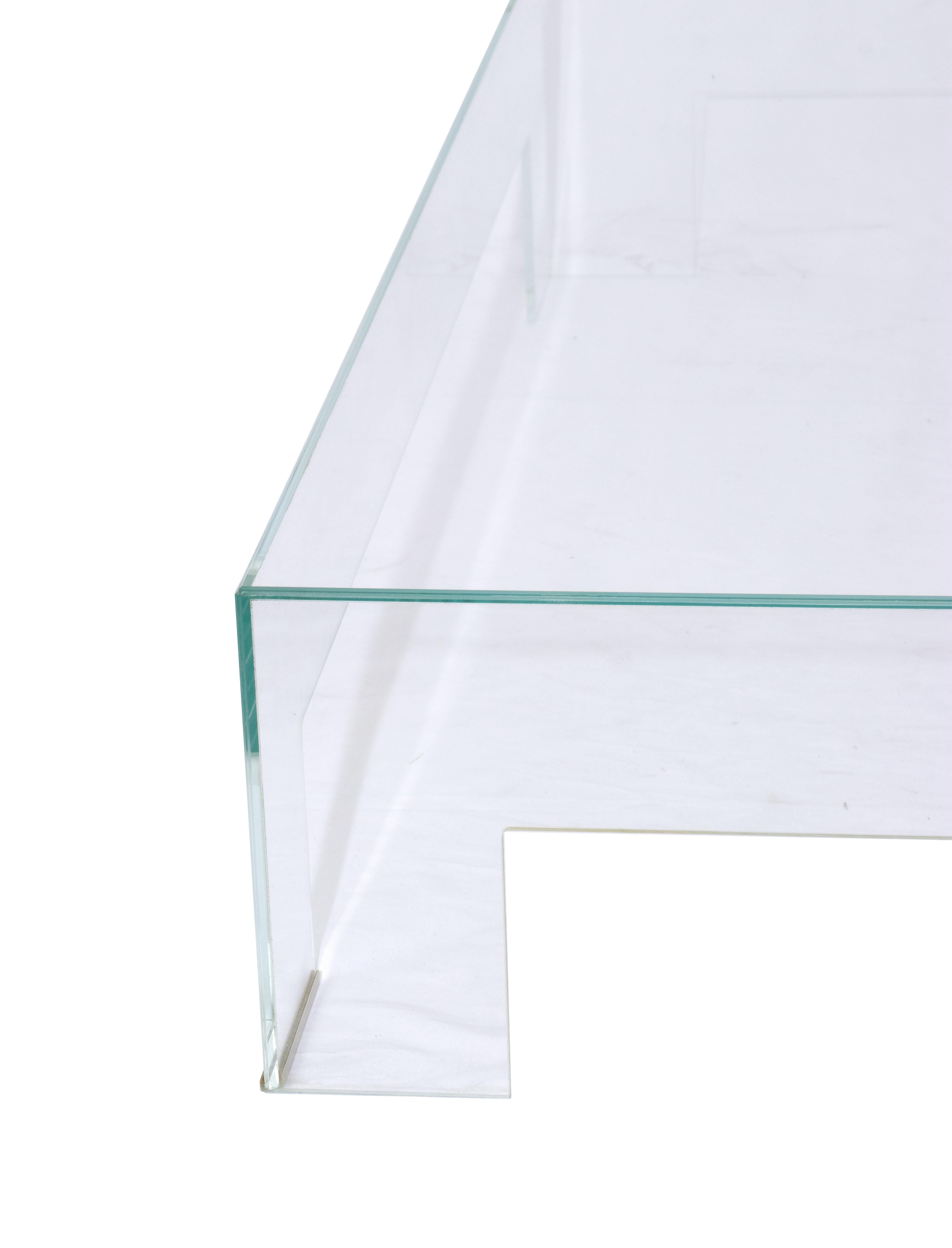large square acrylic coffee table