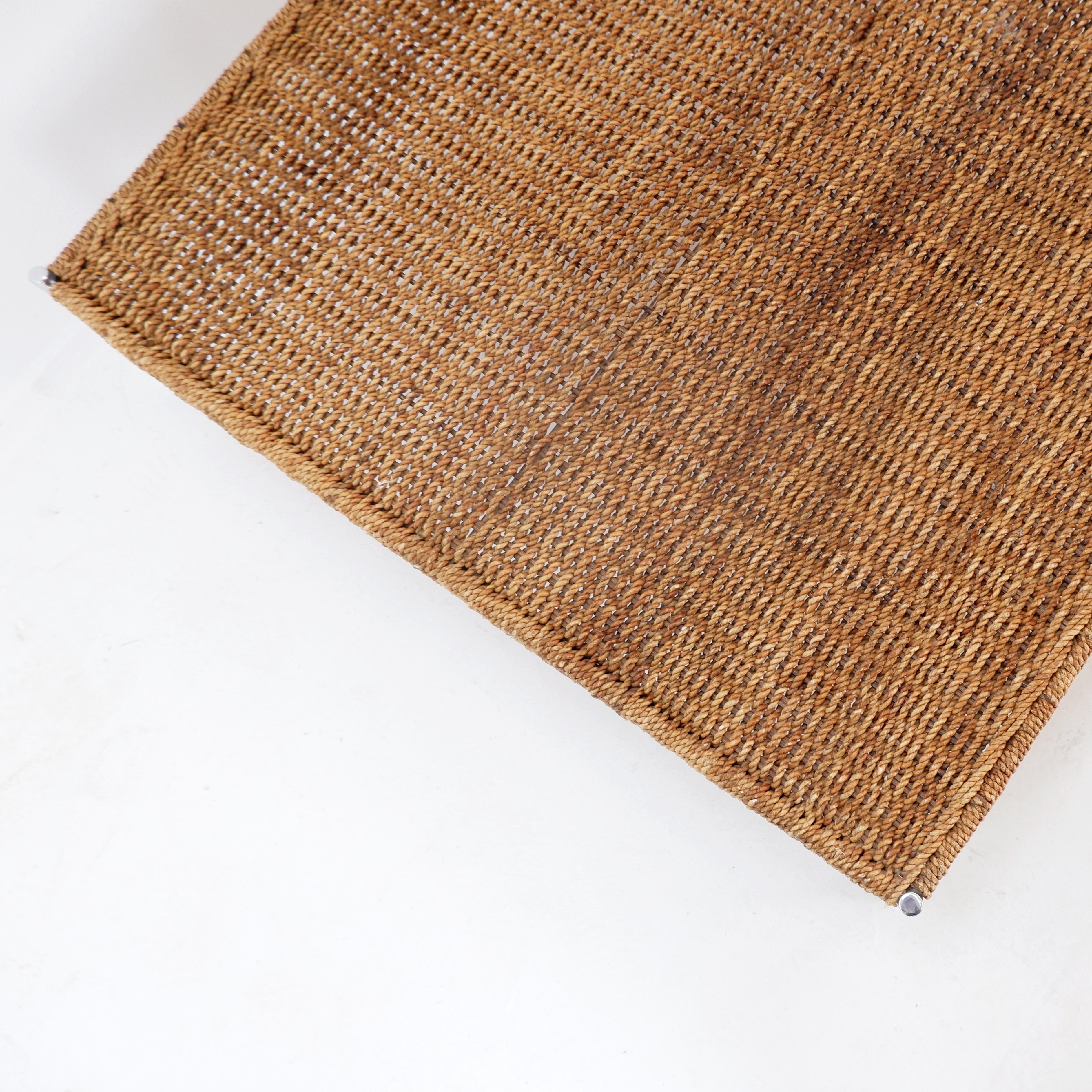 Large Square coffee table - Rope top For Sale 1