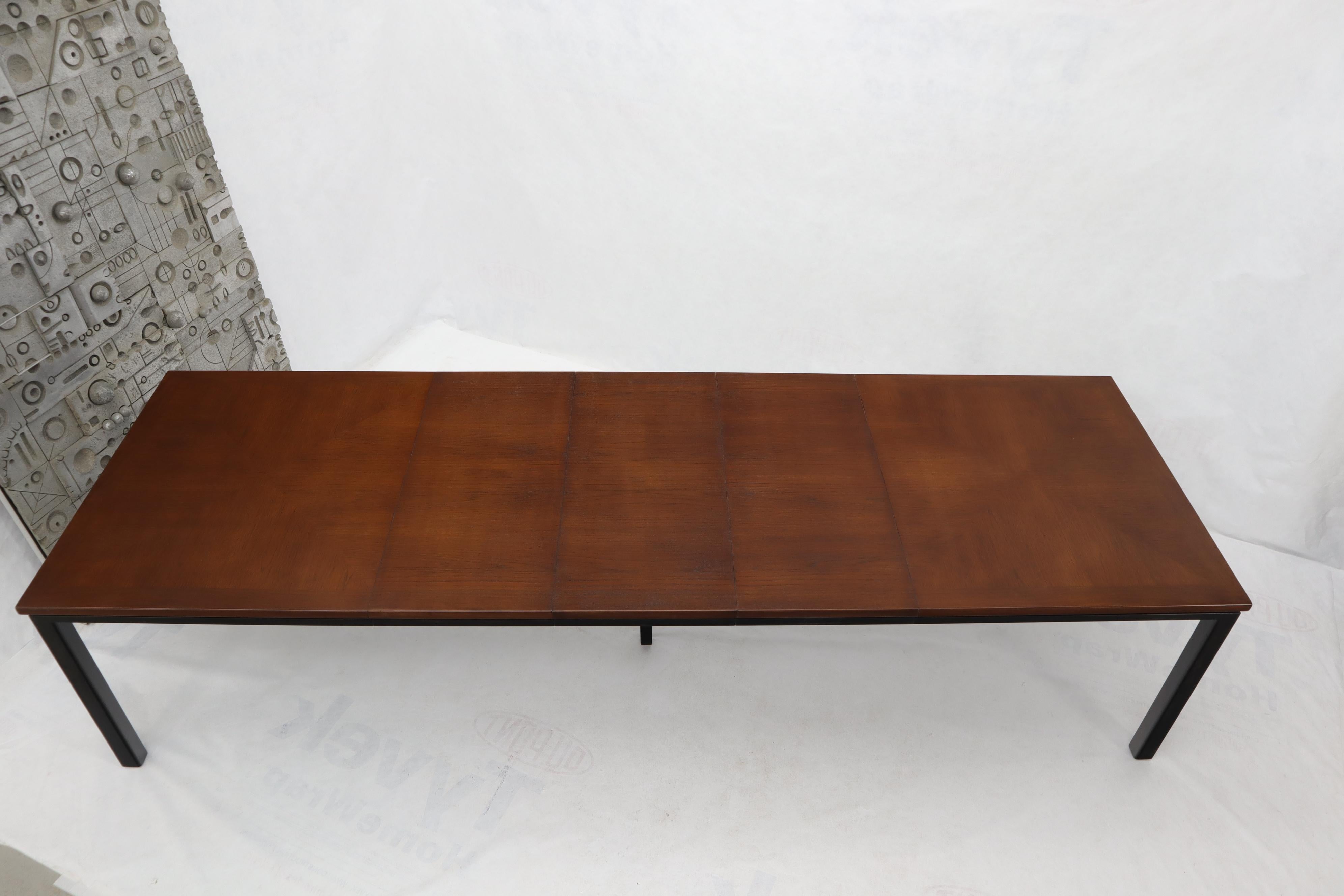 American Large Rectangle Expandable Dining Table 3 Extension Boards Atr. Harvey Probber