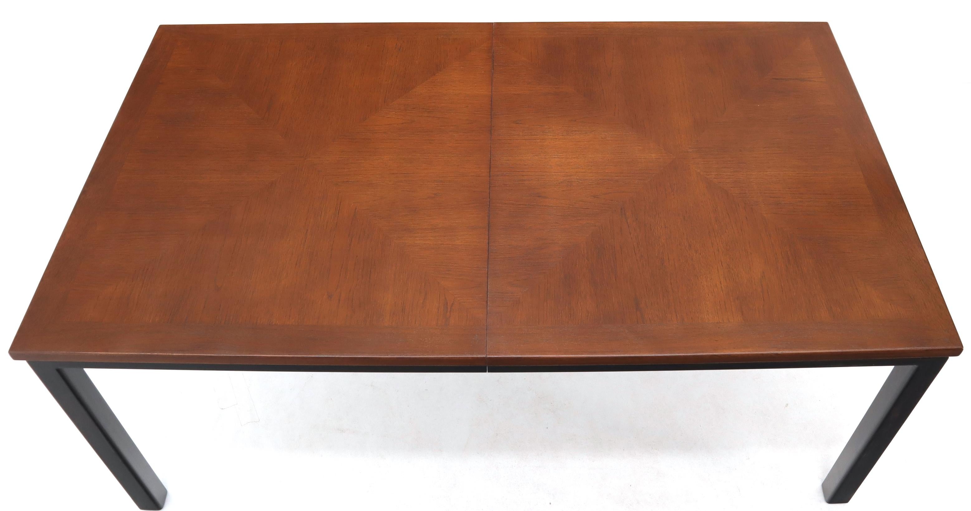 20th Century Large Rectangle Expandable Dining Table 3 Extension Boards Atr. Harvey Probber