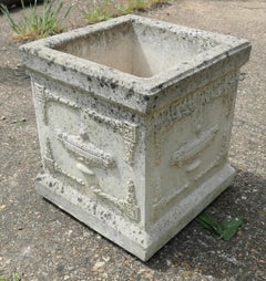 Large Square Garden Planter This is good piece it is set on chunky feet