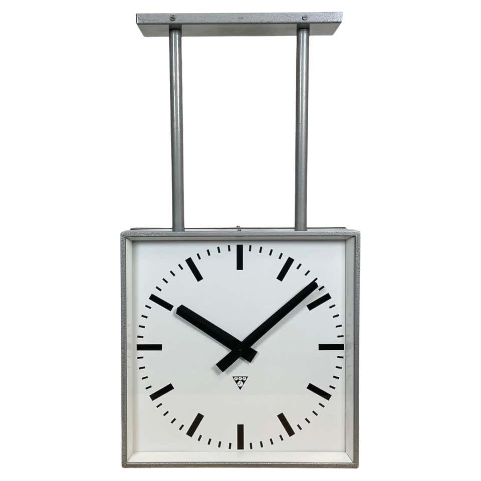 Simplex Factory Clock Simplex Double-Sided Clocks at 1stDibs | simplex wall clock, simplex ...