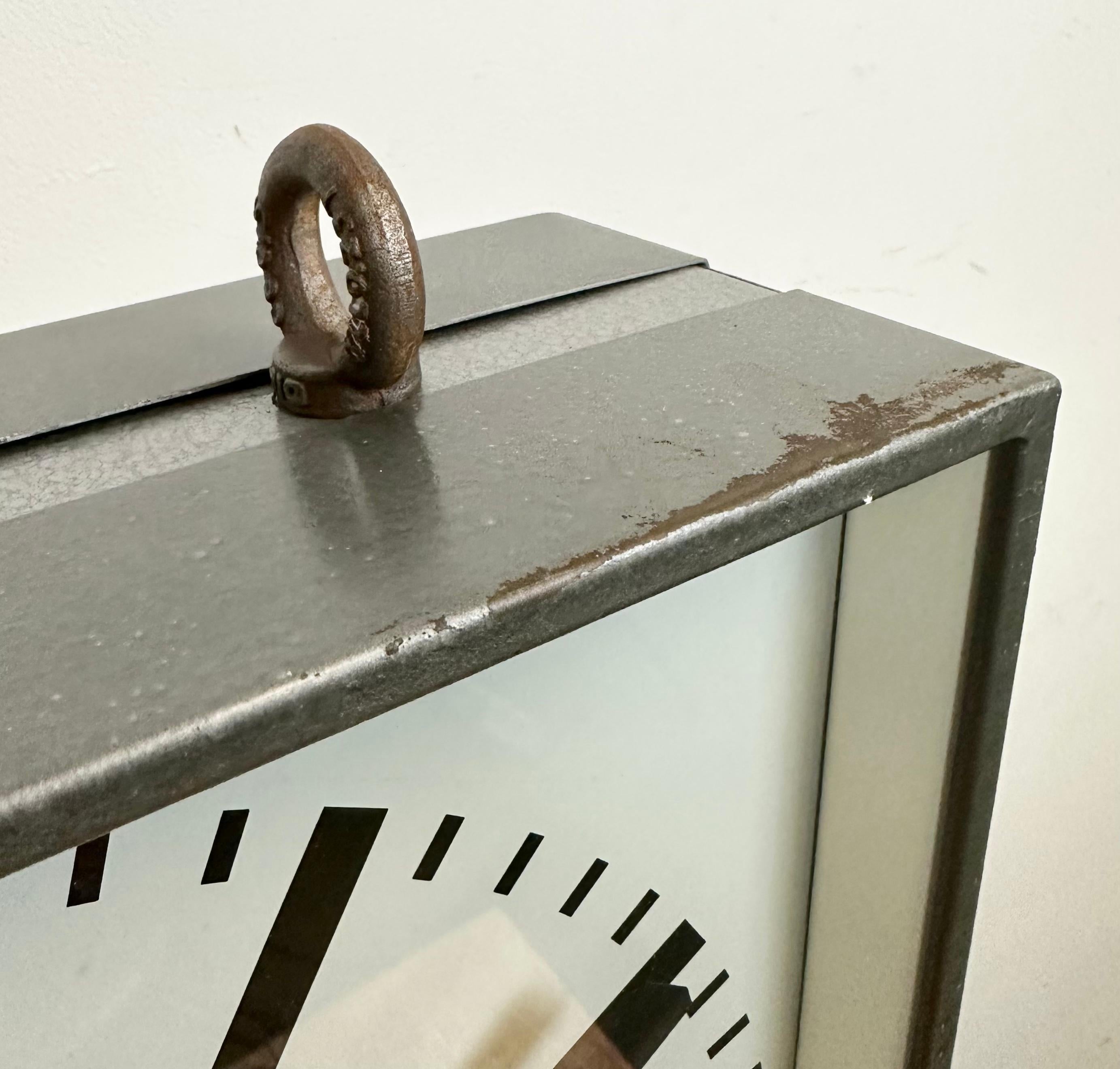 double side square clock