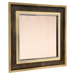 Large Square Jansen Mirror, France, 1980's