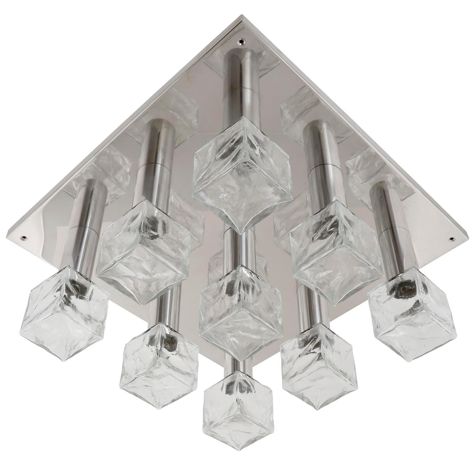 large square light fixture