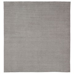 Tappeto moderno quadrato di grandi dimensioni con stile minimalista  Design in bianco e beige