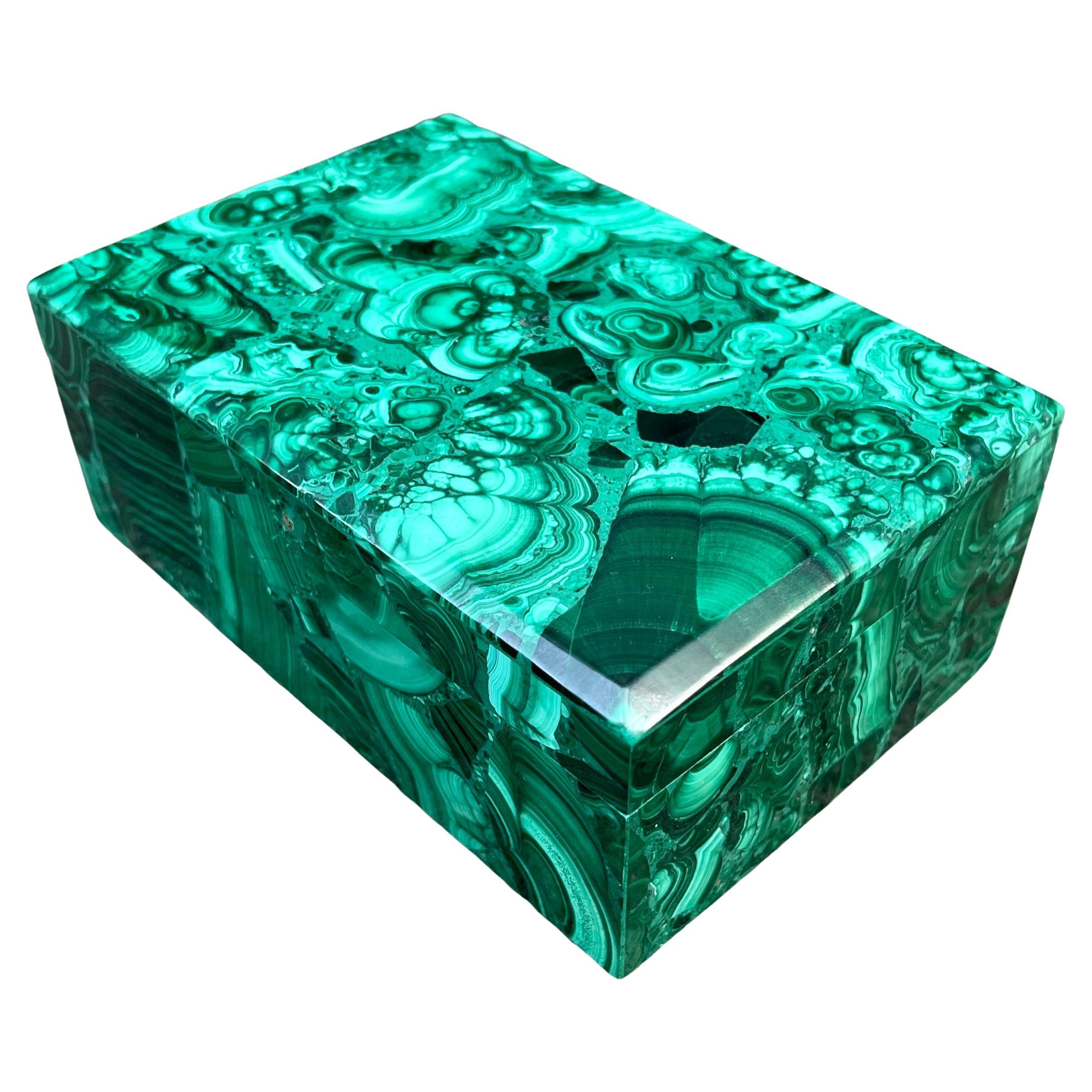 malachite jewelry box