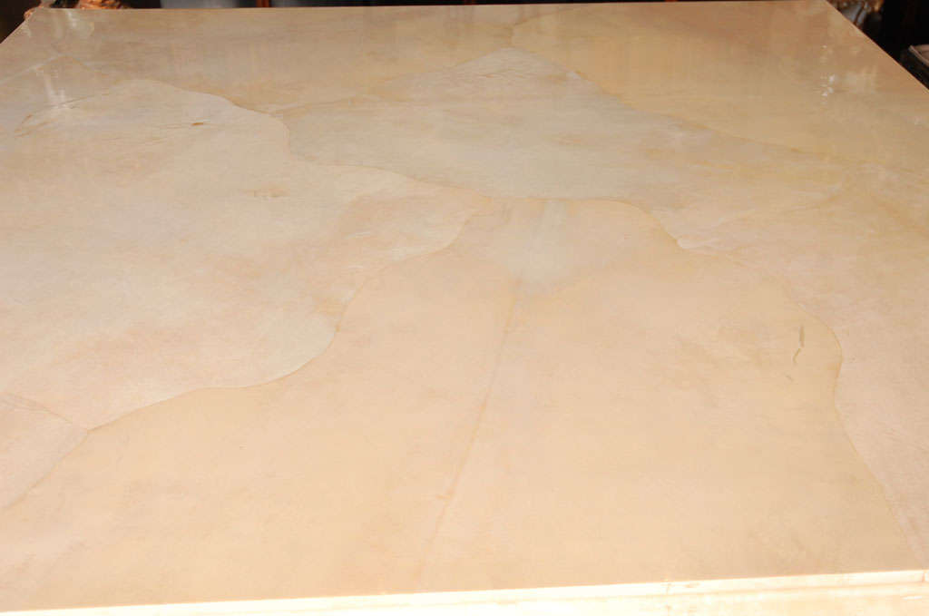 Other Large Square Parchment Table by Karl Springer