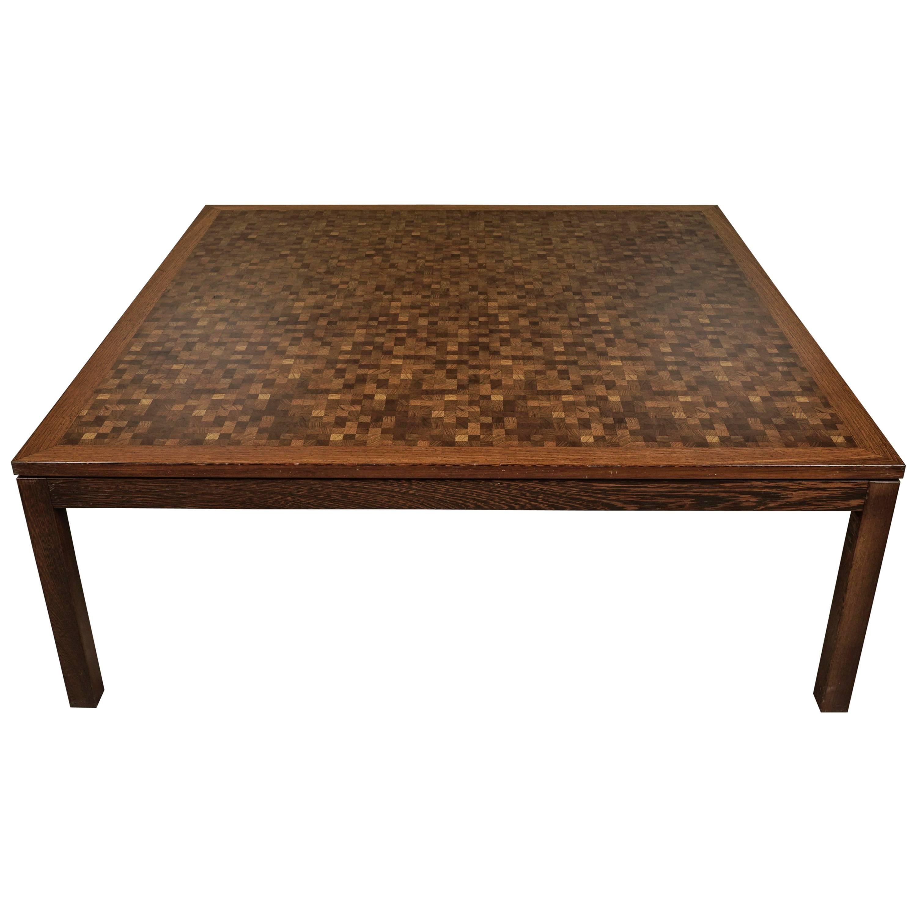 Large Square Patchwork Coffee Table from Denmark, 1970