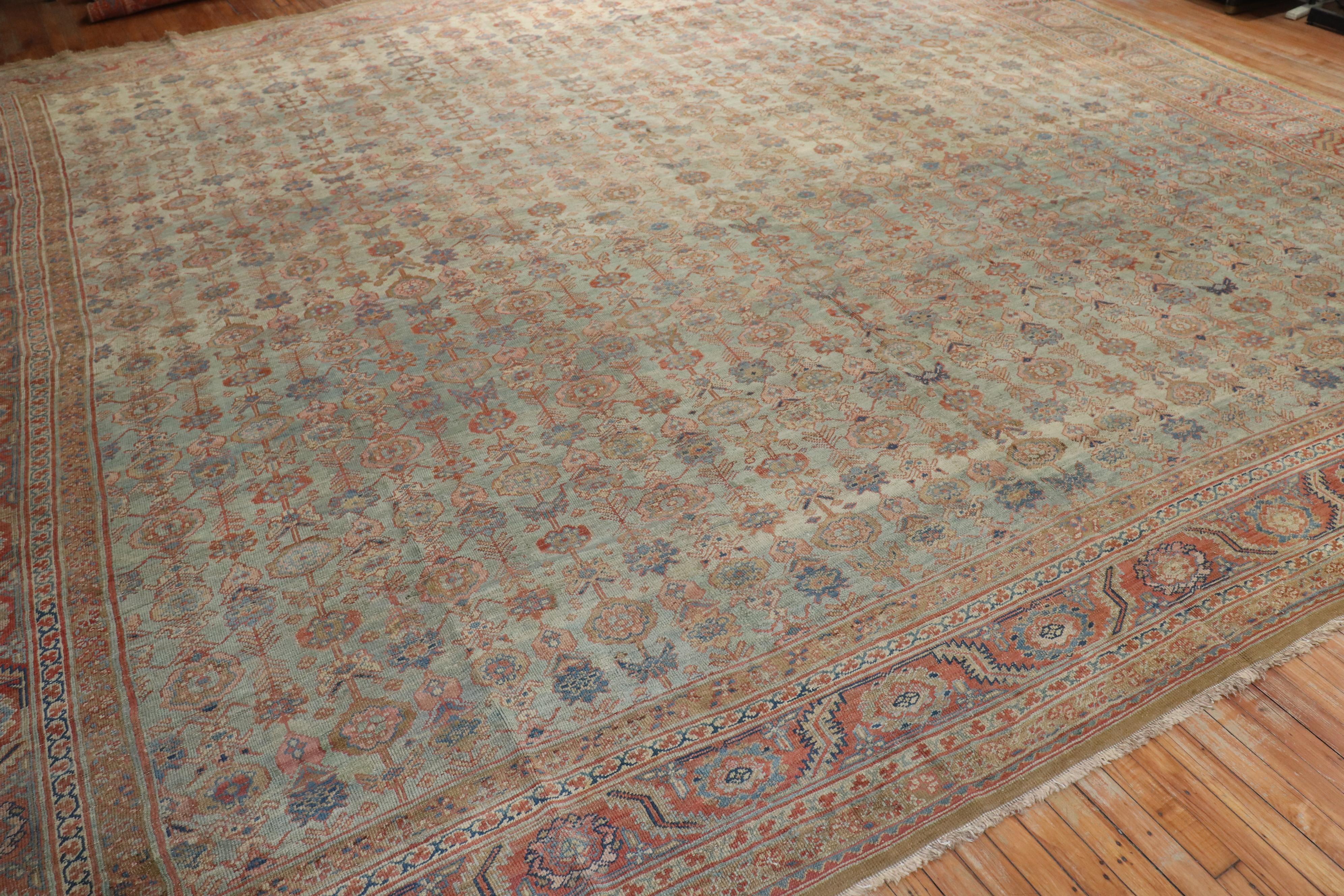 Large Square Persian Bakshaish Rug For Sale 3