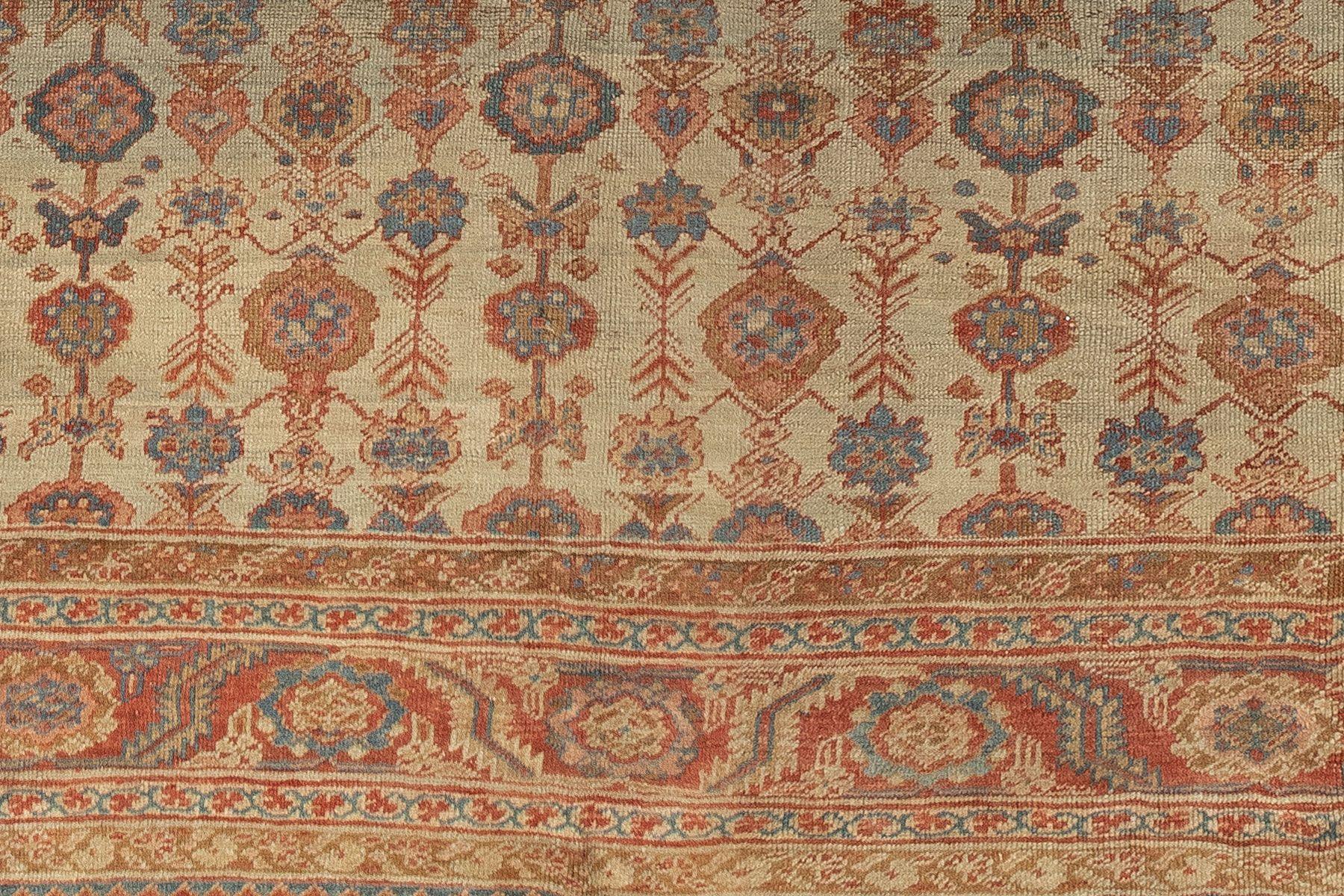 Tribal Large Square Persian Bakshaish Rug For Sale
