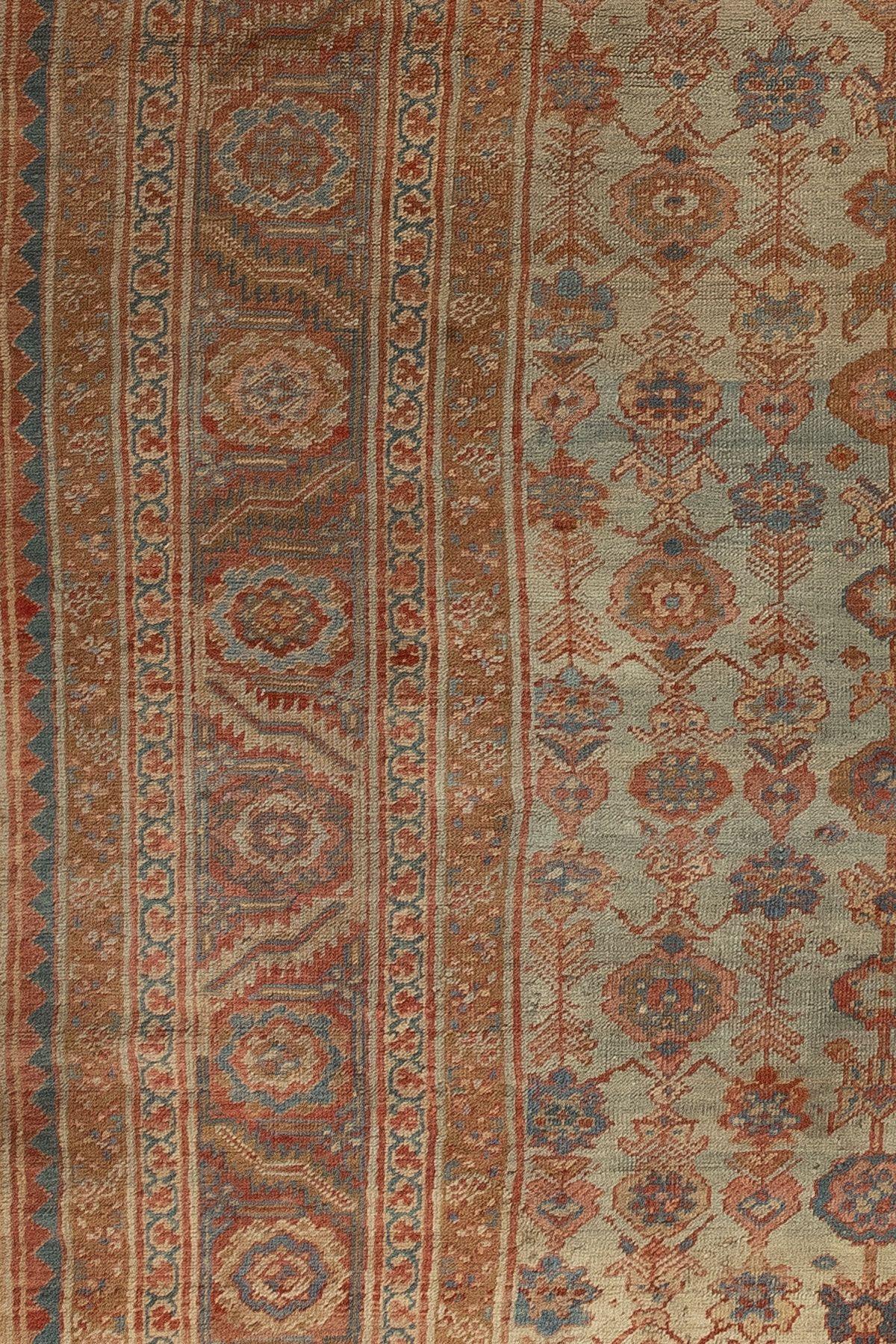 20th Century Large Square Persian Bakshaish Rug For Sale