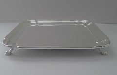 Large Square Silver Plated Cocktail Tray by Cooper Brothers c.1930