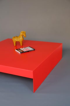 Large Square Single Form Aluminium Coffee / Low Sofa Table - Customisable
