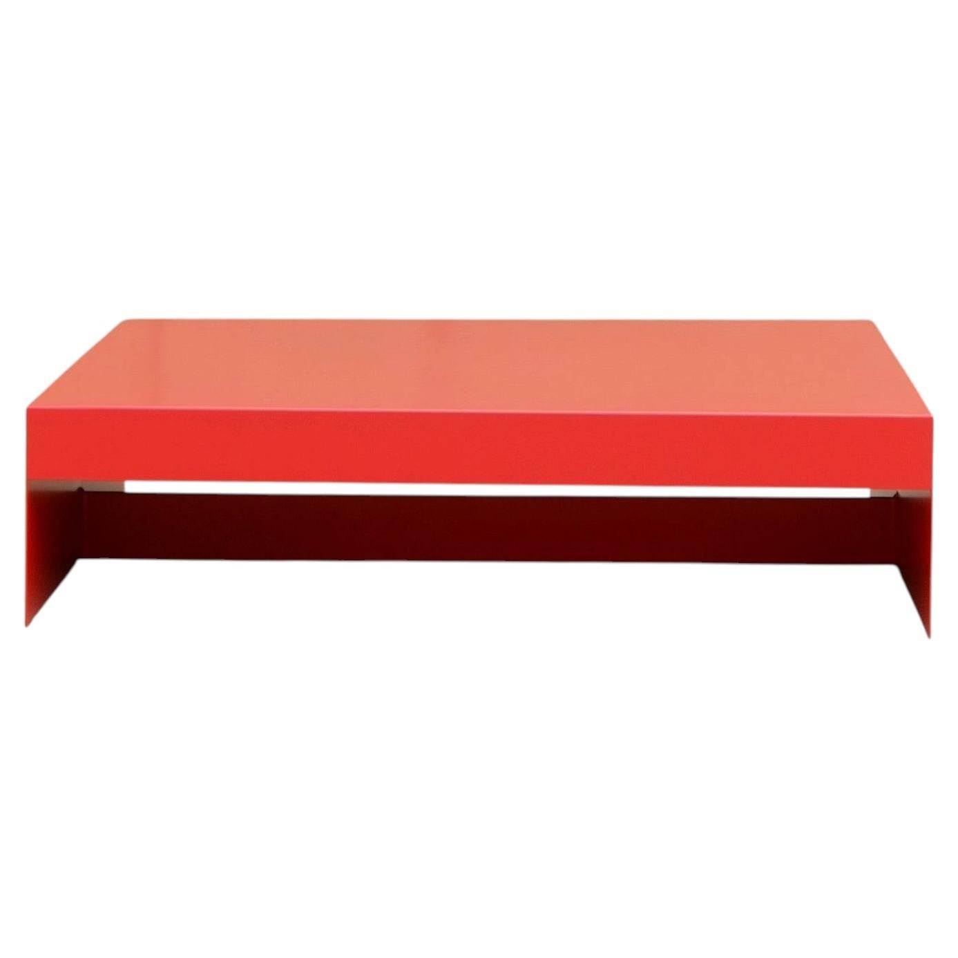 Large Square Single Form Aluminium Coffee / Low Sofa Table - Customisable