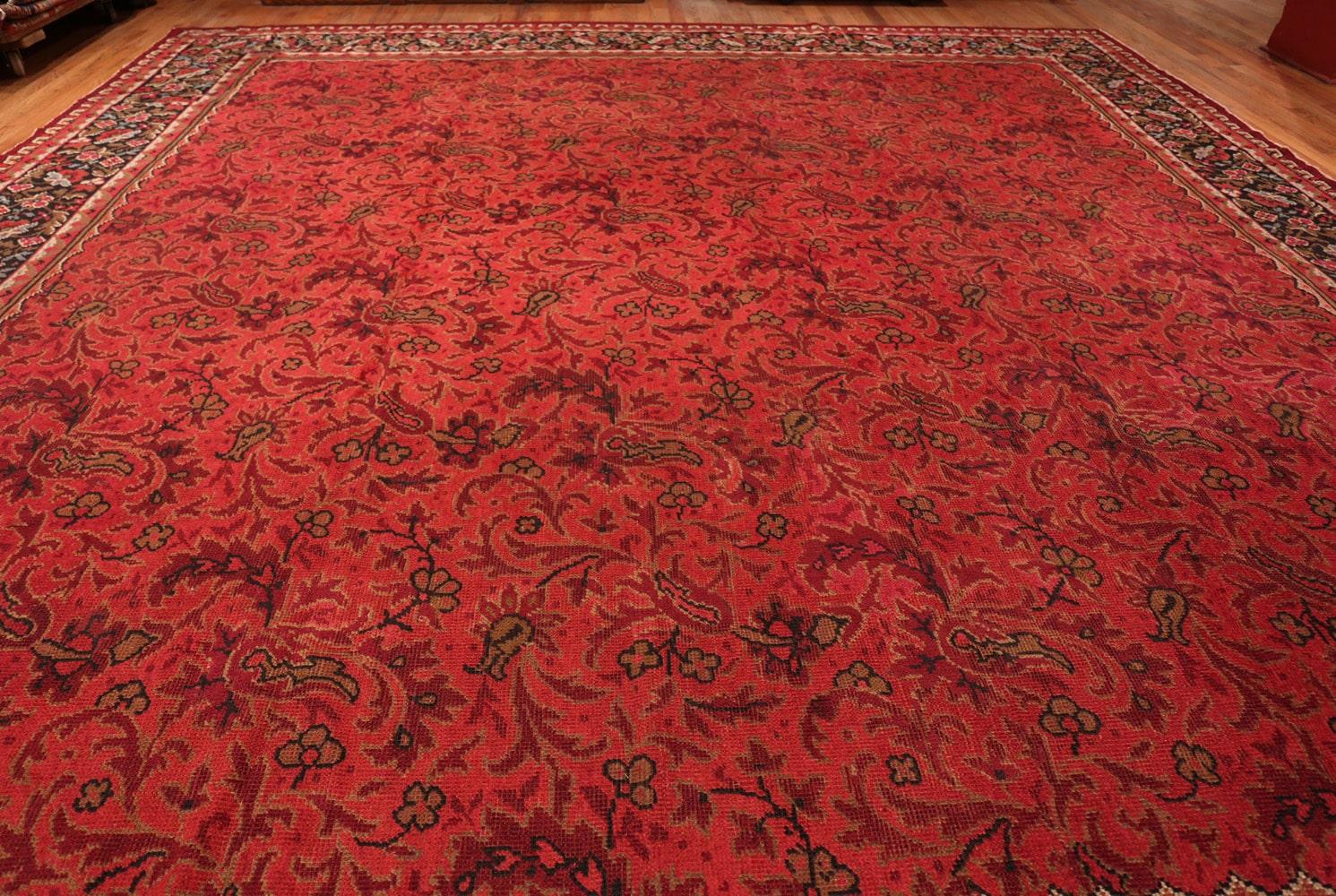 Antiker irischer Donegal-Teppich. Größe: 15 Fuß 5 Zoll x 16 Fuß 8 Zoll im Angebot 6