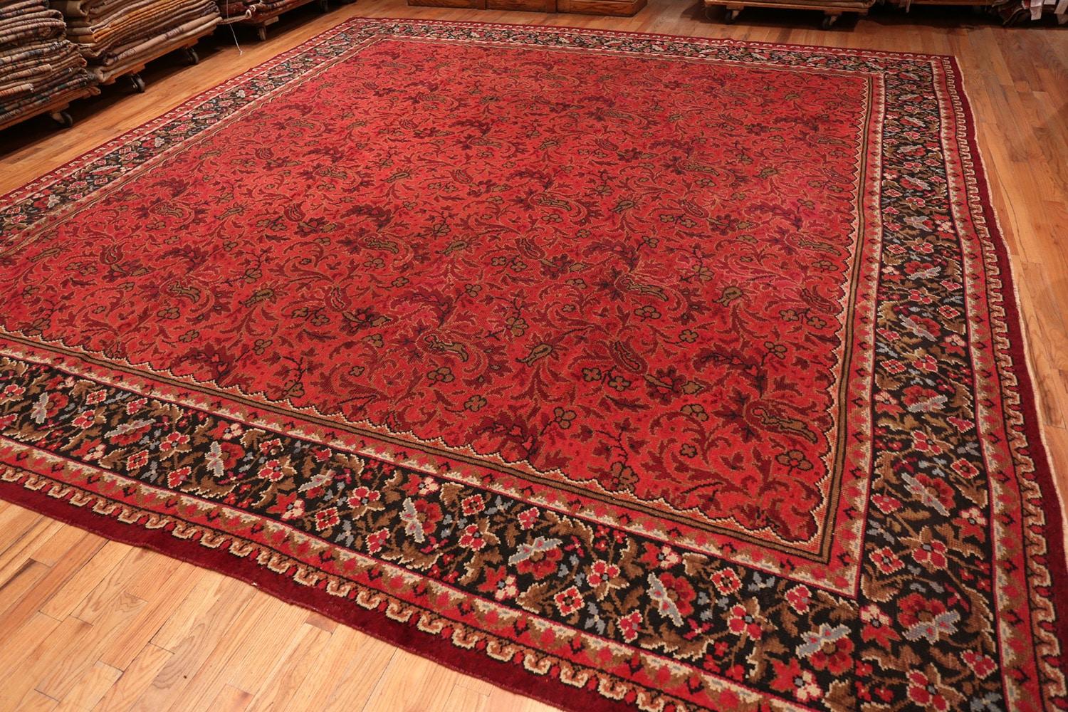 Antique Irish Donegal Rug. Size: 15 ft 5 in x 16 ft 8 in For Sale 6