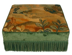 Large Square Tapestry Ottoman