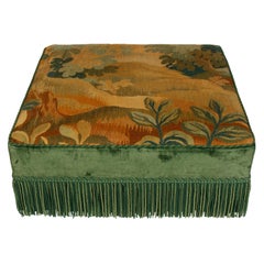 Large Square Tapestry Ottoman