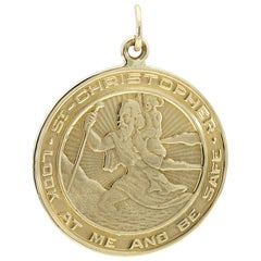 Vintage Large St. Christopher's Medal