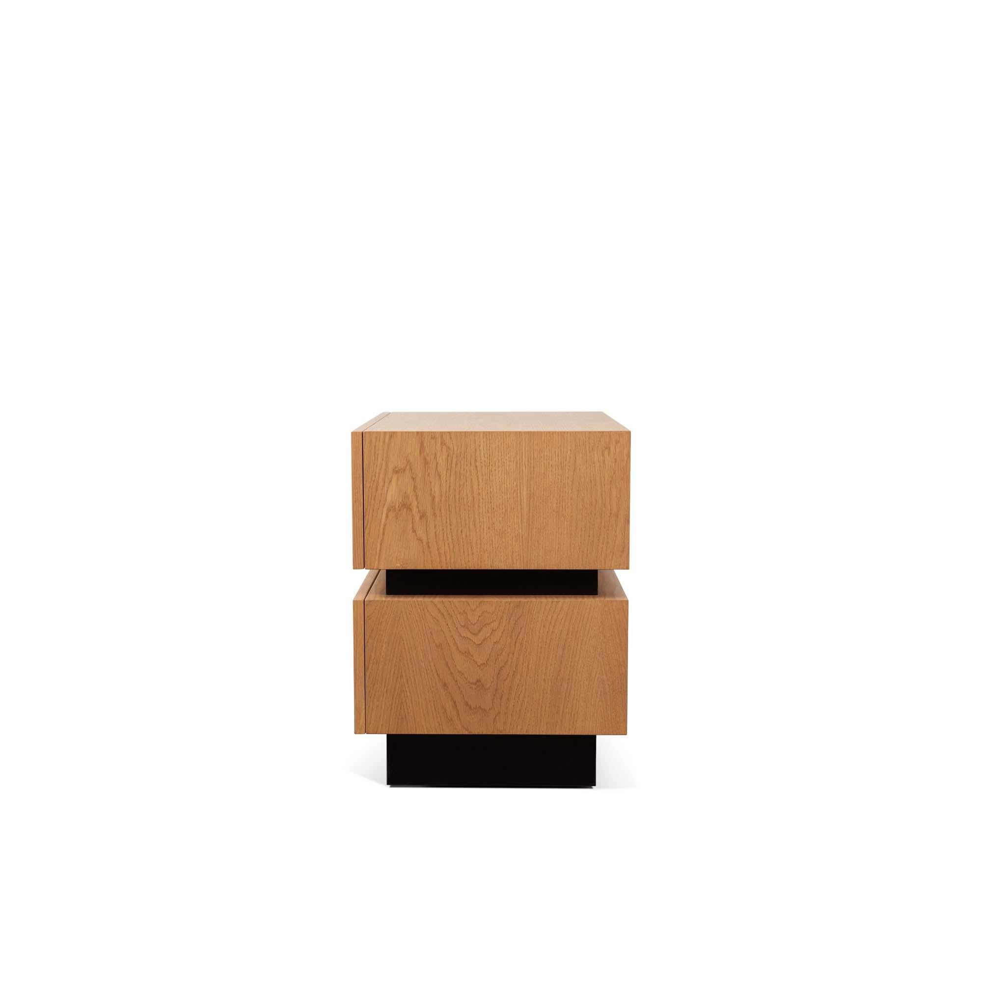 Mid-Century Modern Large Stacked Box Nightstand by Lawson-Fenning