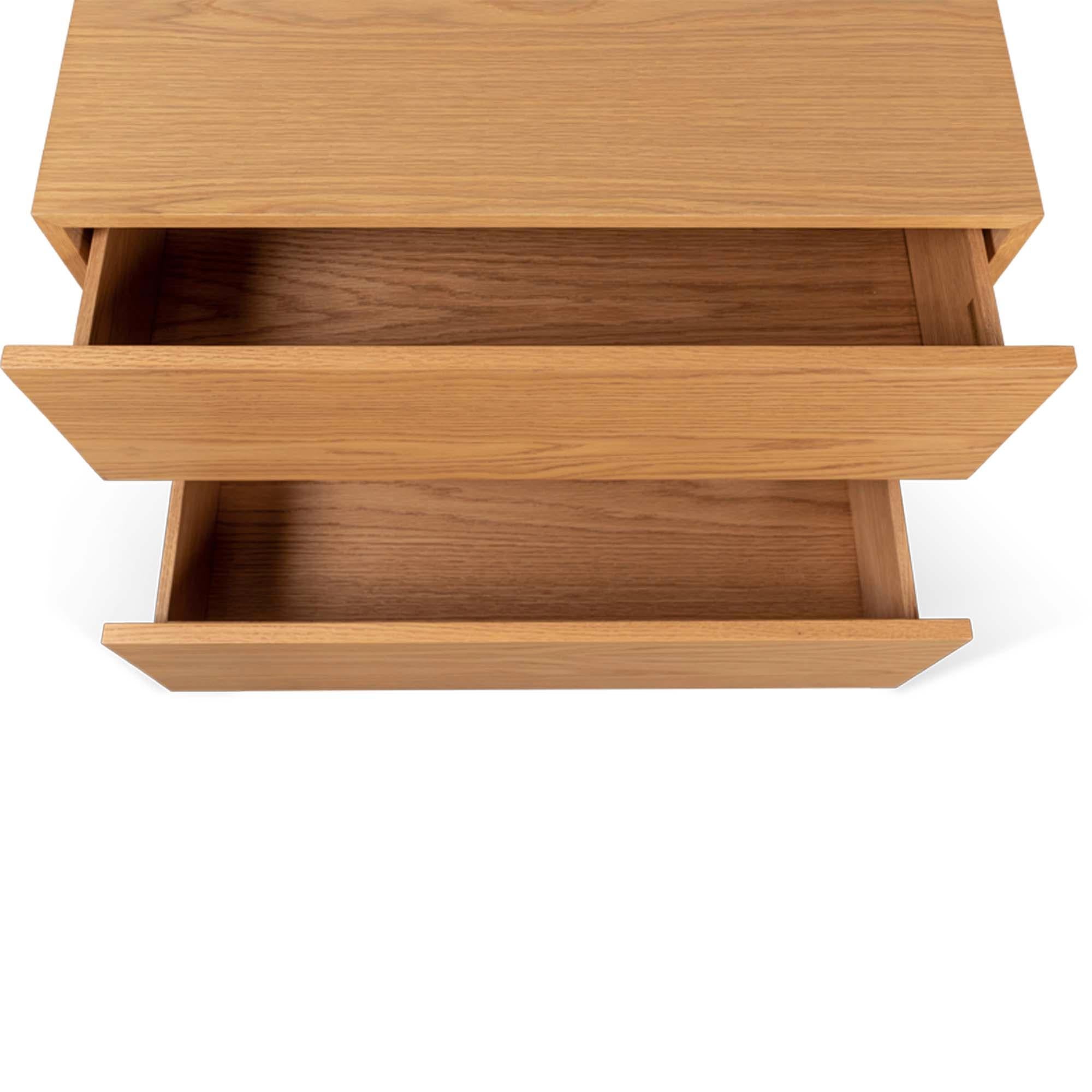 Large Stacked Box Nightstand w/ Brass by Lawson-Fenning In New Condition For Sale In Los Angeles, CA