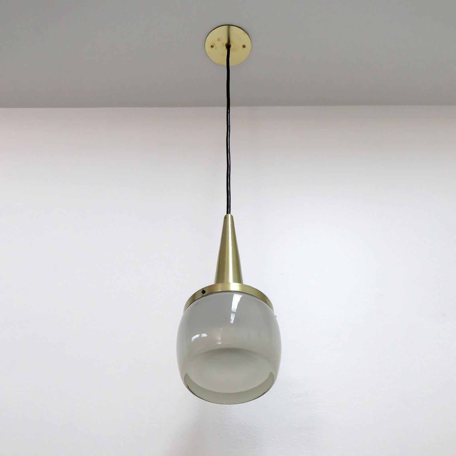 Etched Large Staff Pendant Lights, 1960