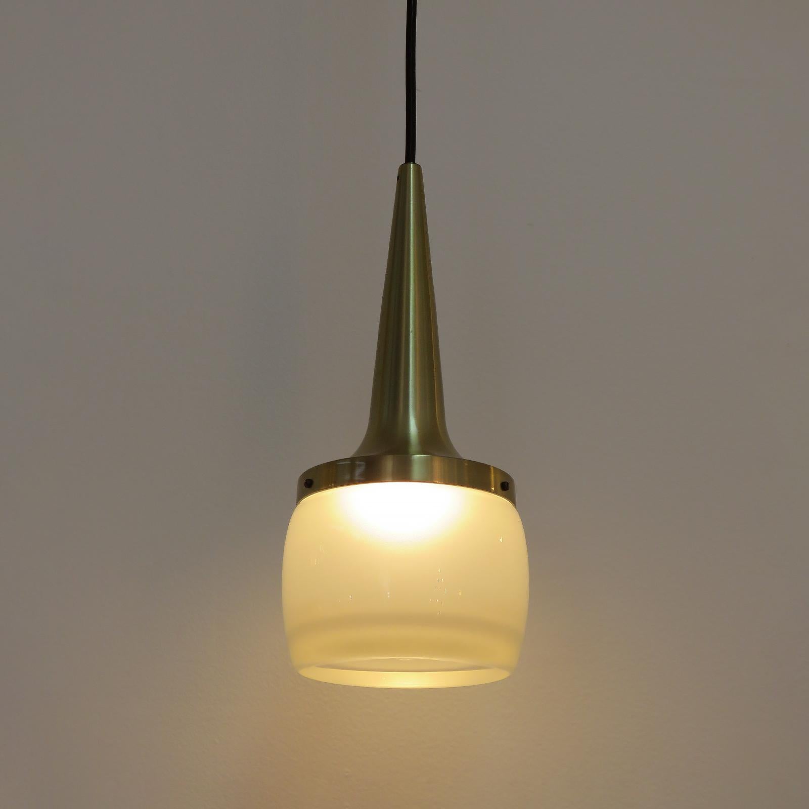 Aluminum Large Staff Pendant Lights, 1960