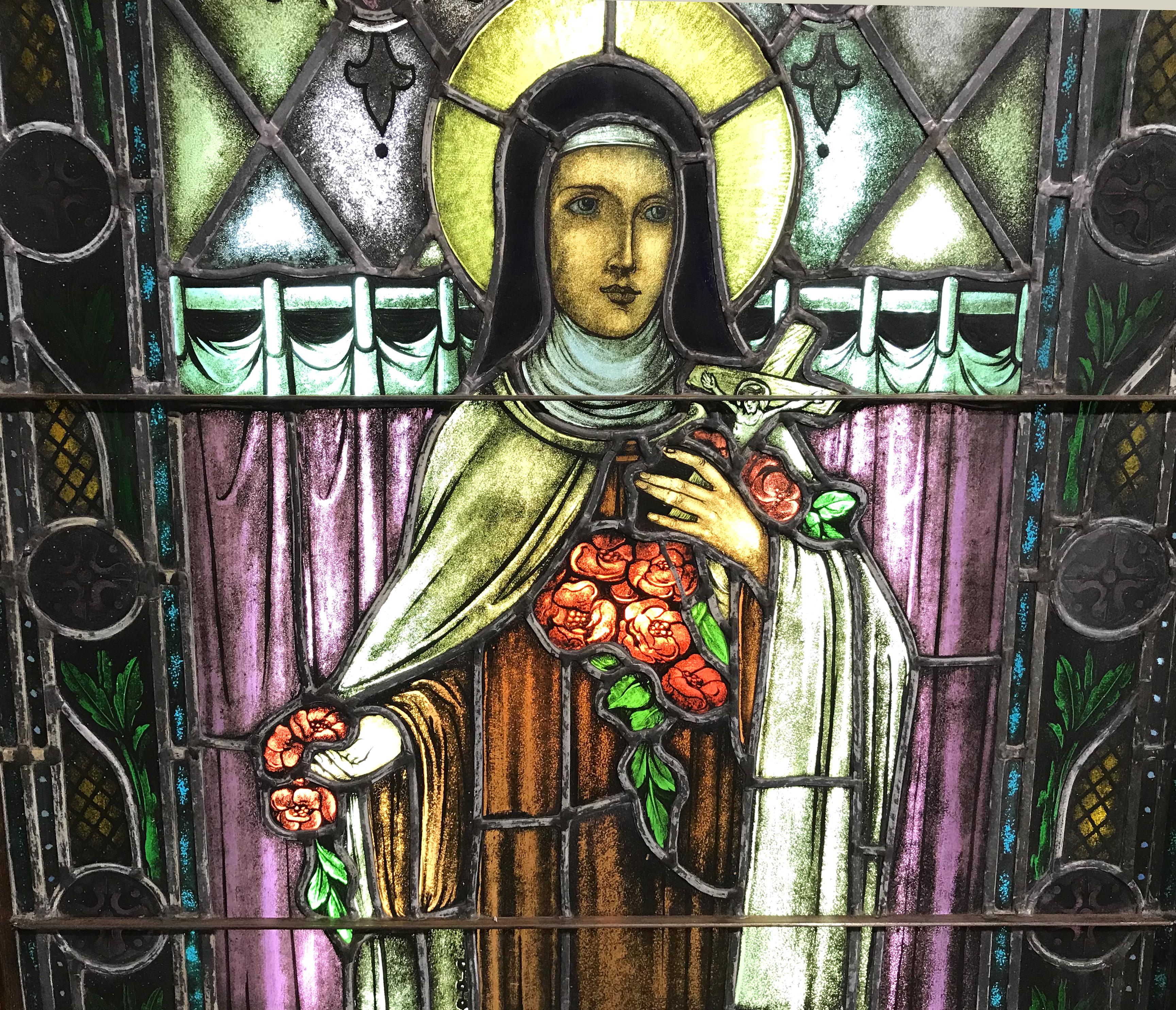 stained glass display