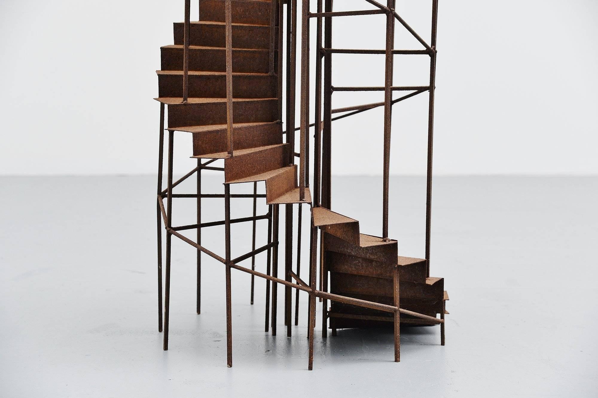 Large Staircase Sculpture, Holland, 1970 In Excellent Condition In Roosendaal, Noord Brabant