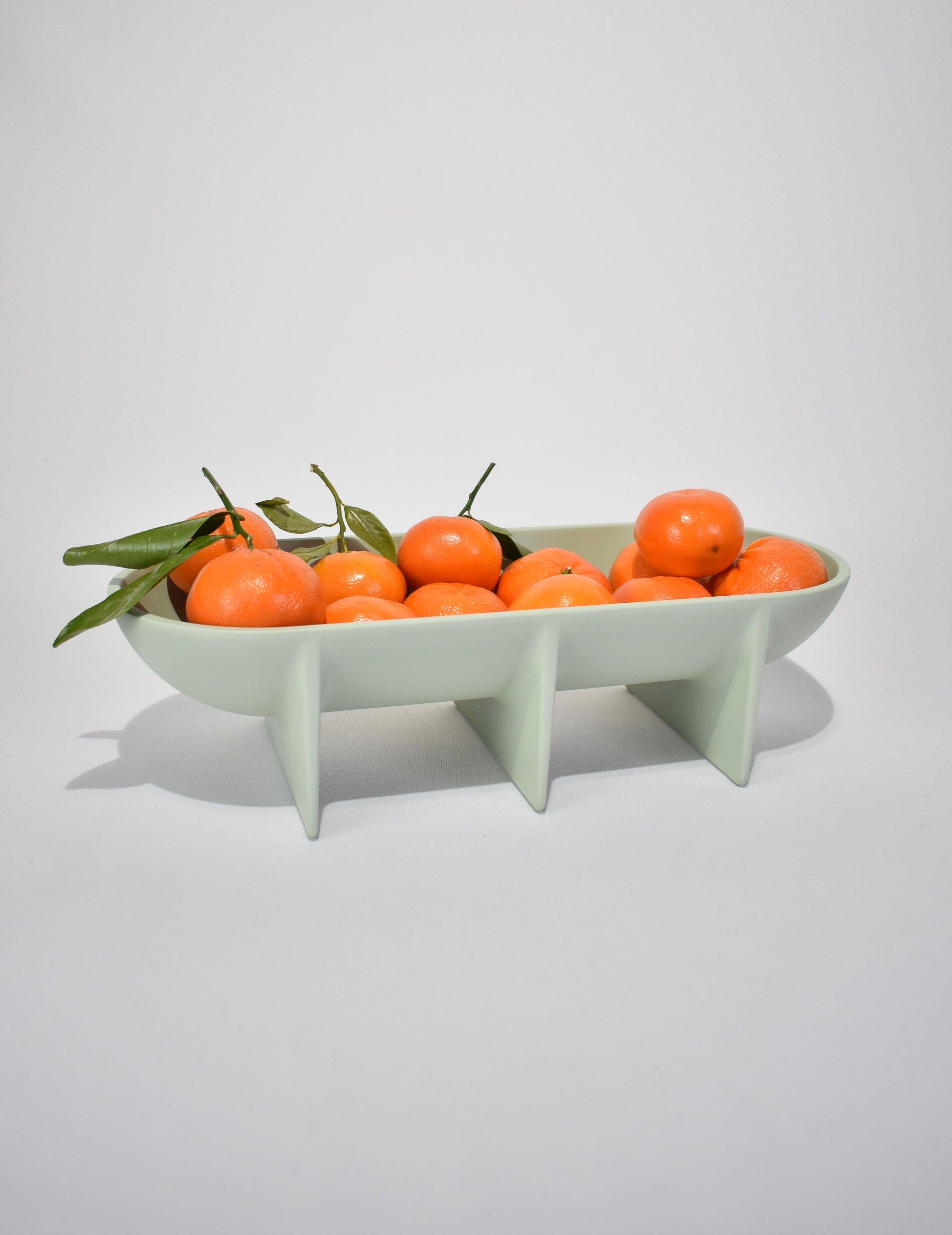 Contemporary Large Standing Bowl in Sage