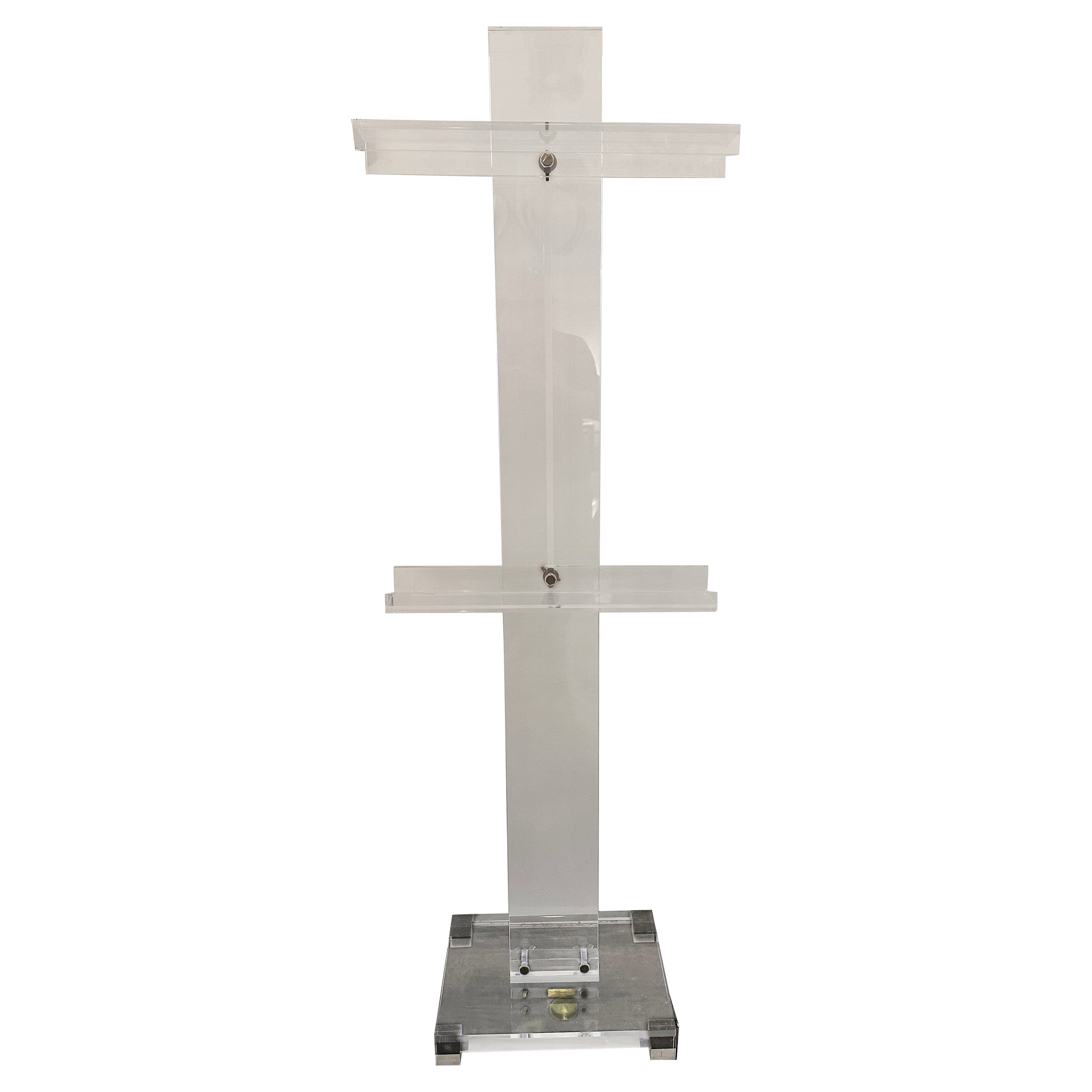 Large Standing Lucite Art Easel