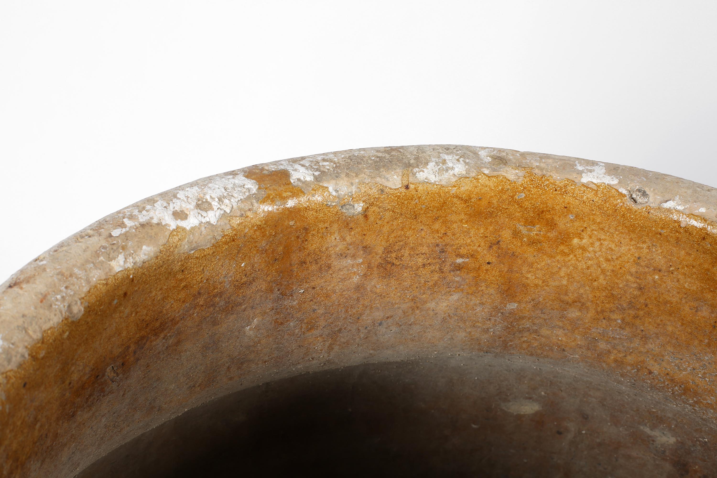 Large Stapled Southern Earthenware Wabi-Sabi Spanish Jar c. 1800 5