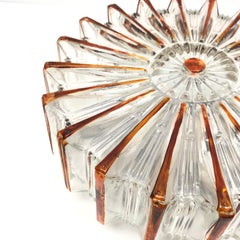 Large Starburst Pattern Limburg Flush Mount Ceiling Light, 1970s