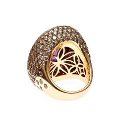 Large Statement Cocktail Ring with 34ct Amethyst Center Stone